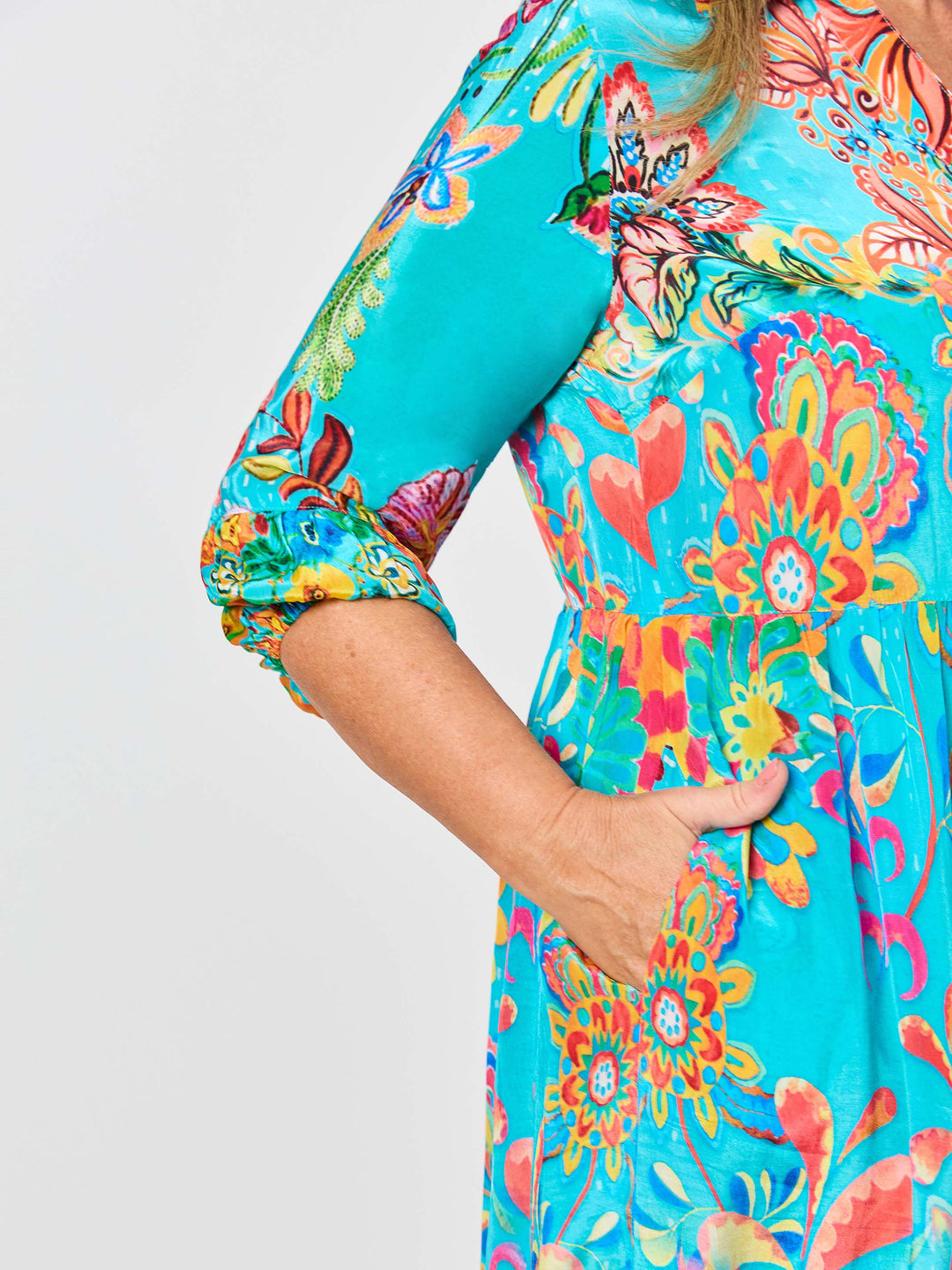 Kinsley Print Button Through Dress