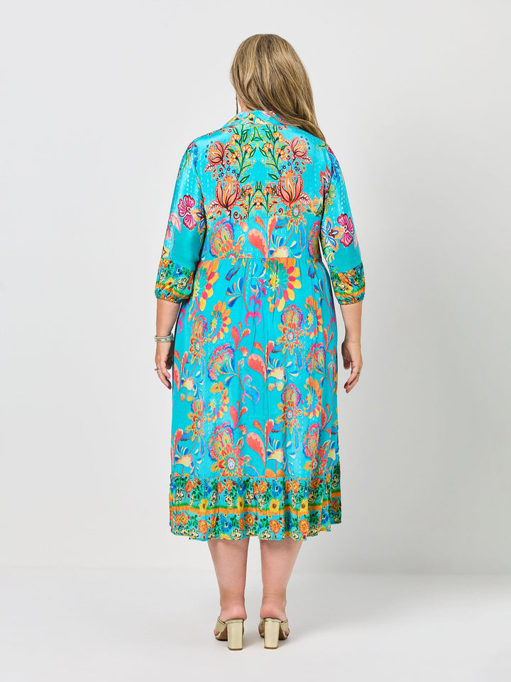 Kinsley Print Button Through Dress