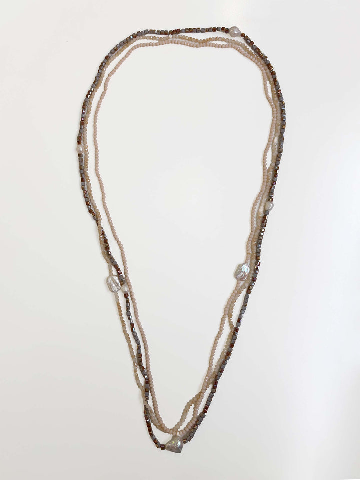 3 Layer Earthy Tones Necklace