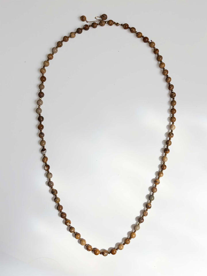 Wood Long Necklace