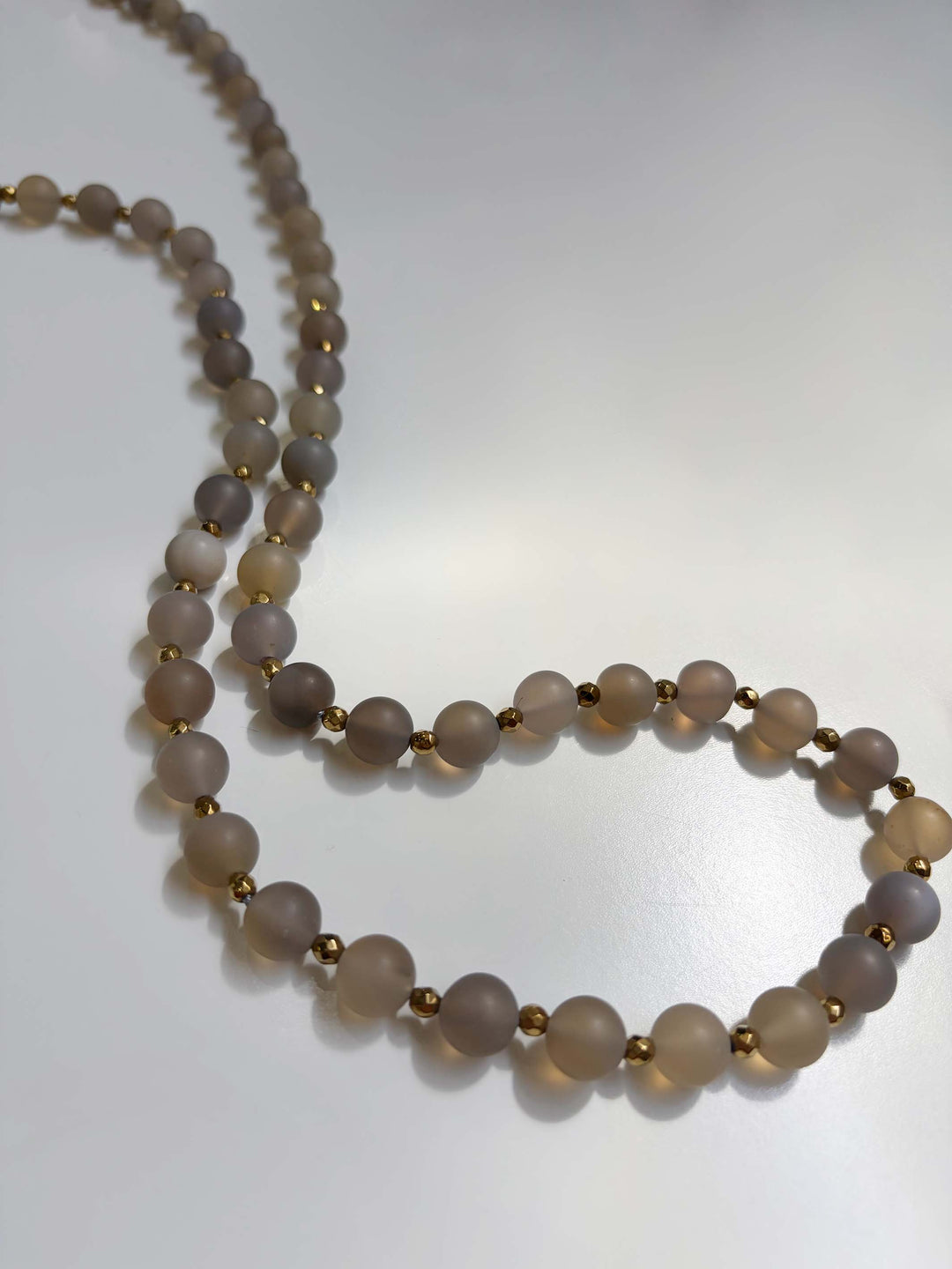Agate and Gold Necklace