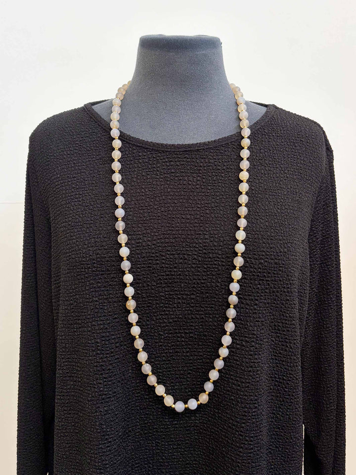 Agate and Gold Necklace