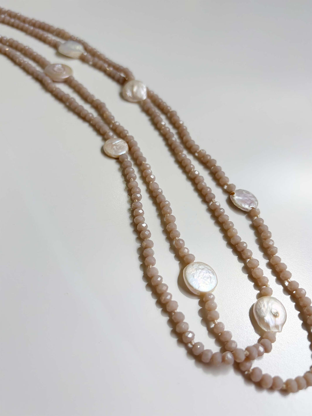 Freshwater Pearl and Crystal Necklace