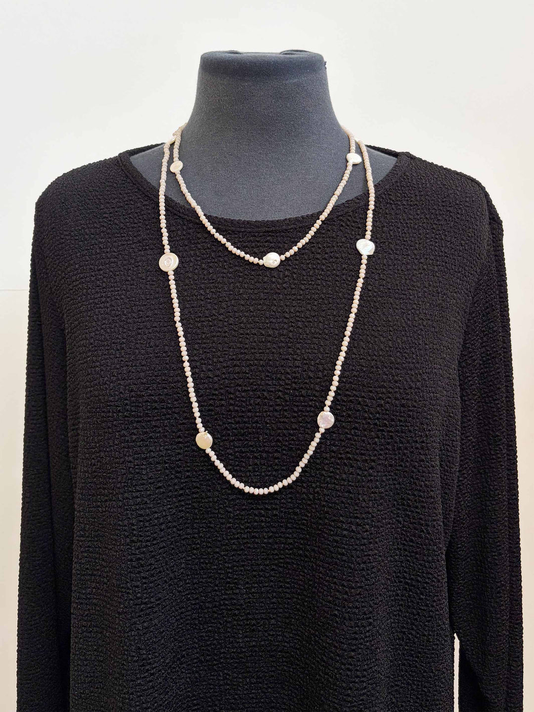 Freshwater Pearl and Crystal Necklace