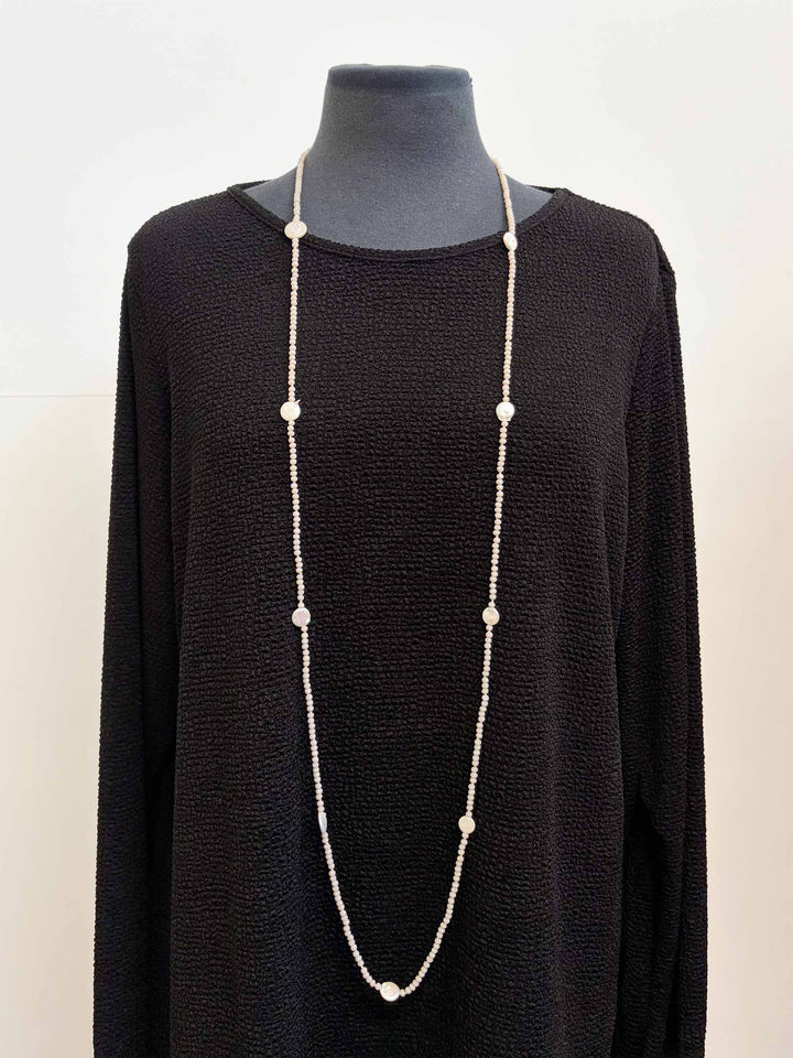 Freshwater Pearl and Crystal Necklace
