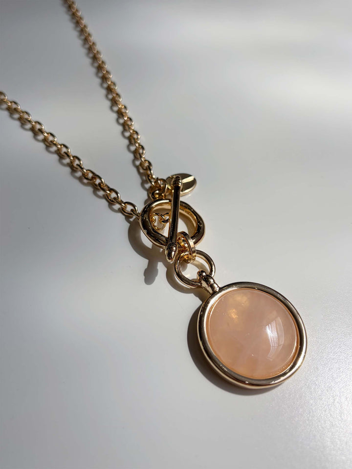 Lotus Necklace-Peach