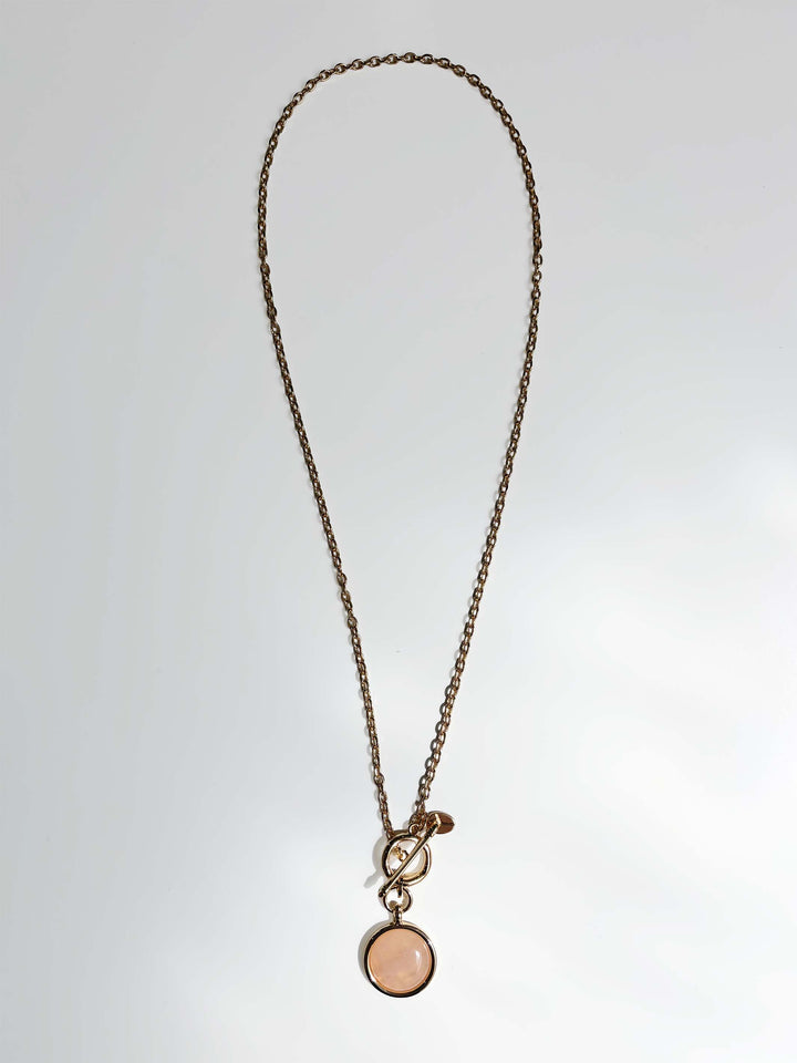 Lotus Necklace-Peach