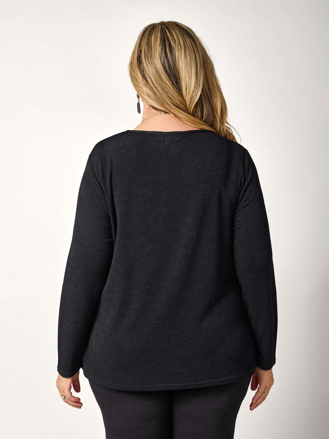 Popcorn Basic Top - Black