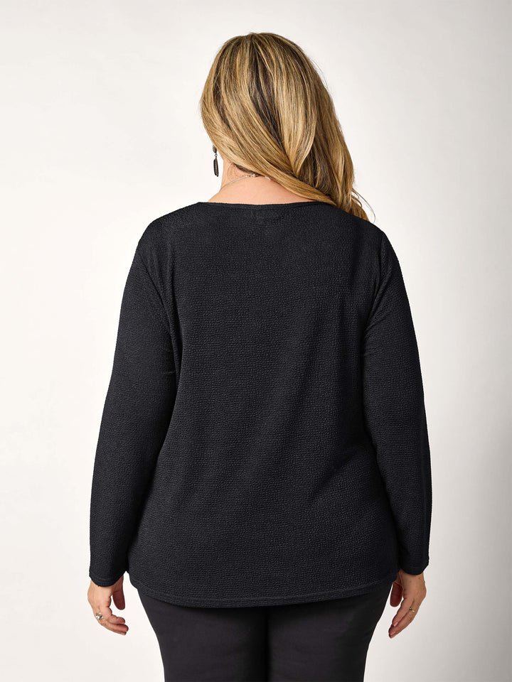 Popcorn Basic Top - Black