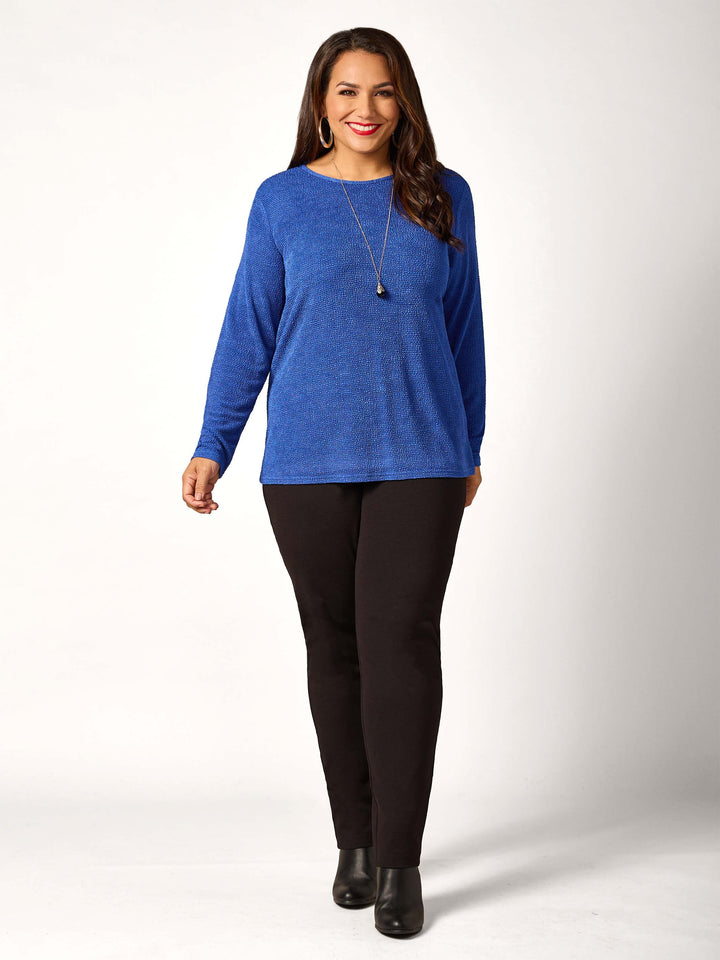 Popcorn Basic Top - Sapphire