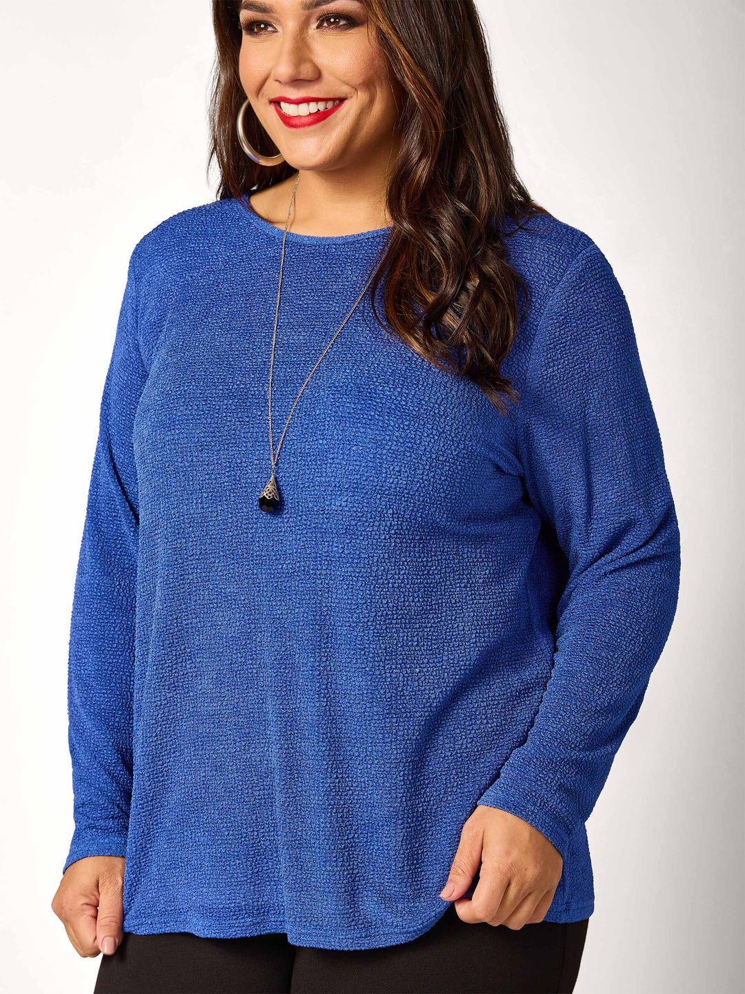 Popcorn Basic Top - Sapphire