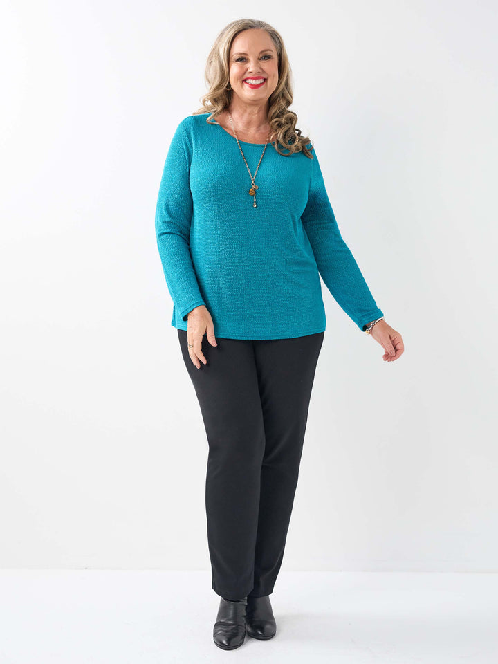 Popcorn Basic Top - Teal