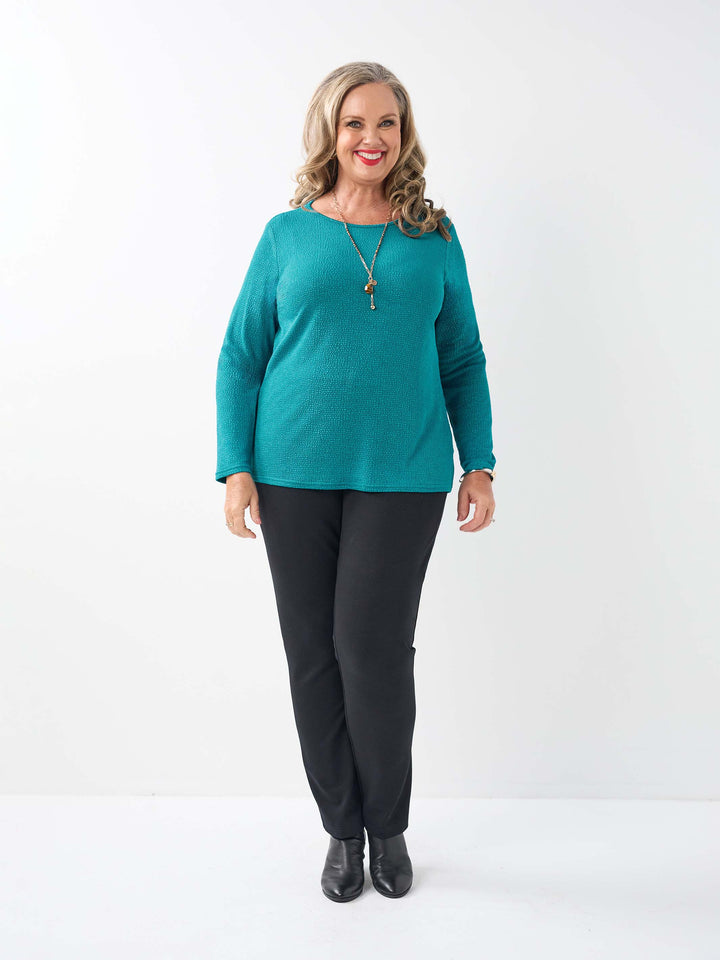 Popcorn Basic Top - Teal