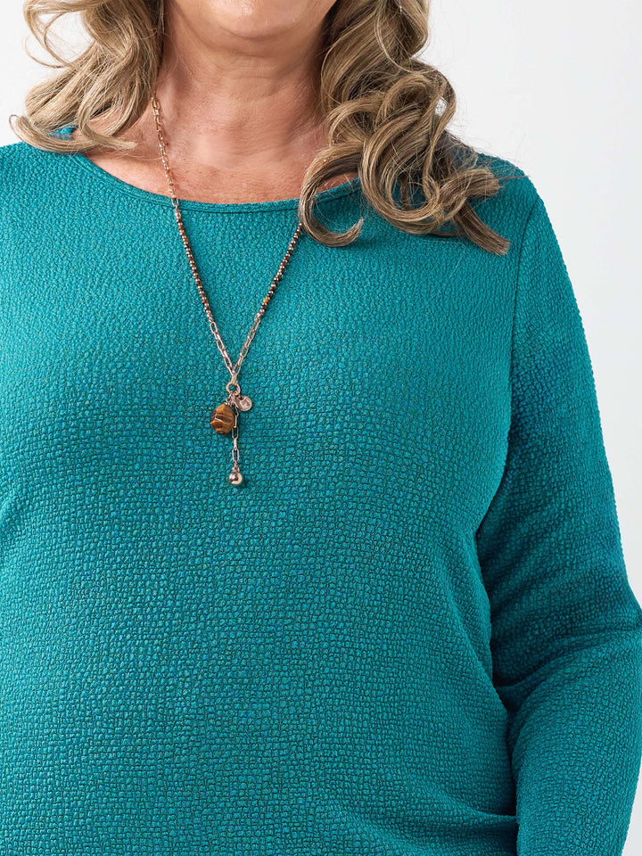 Popcorn Basic Top - Teal