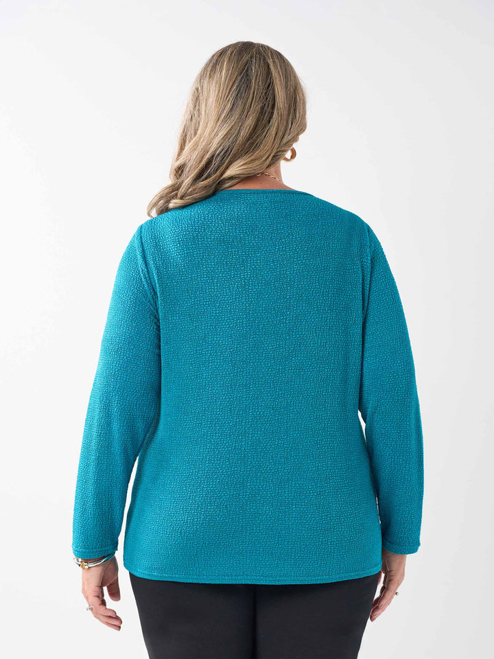 Popcorn Basic Top - Teal