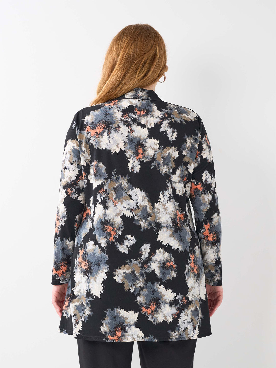 V-Neck Swing Top - Wispy Flowers