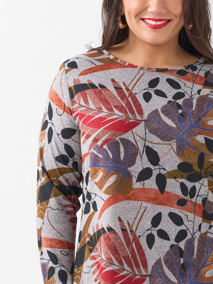 Long Sleeve Basic Top - Birch Field