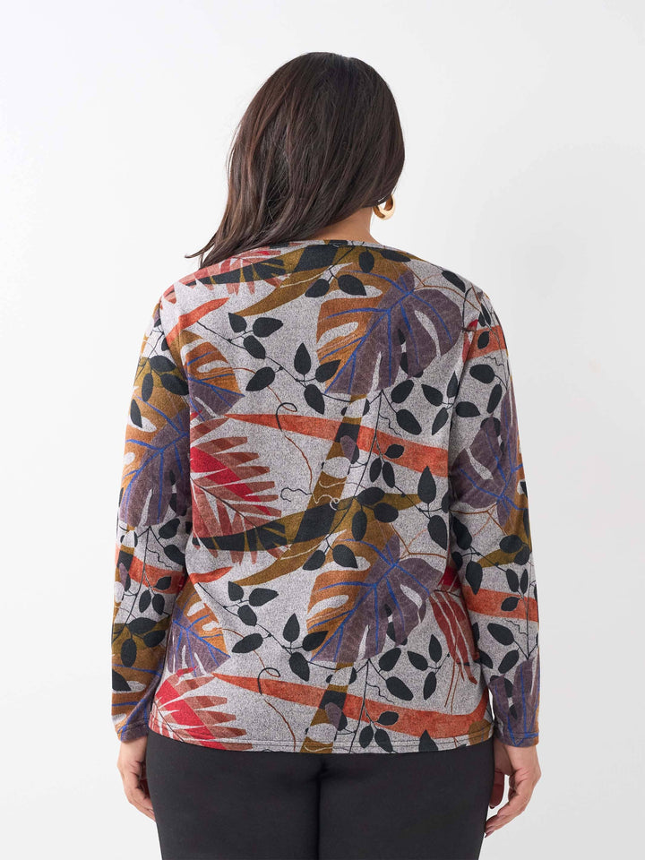 Long Sleeve Basic Top - Birch Field