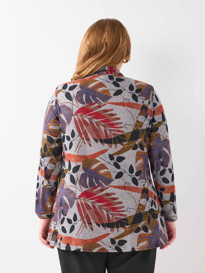 V-Neck Button Through Top - Birch Fields