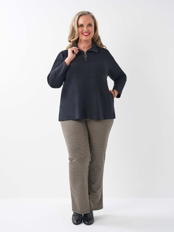 Active Zip Top - Black