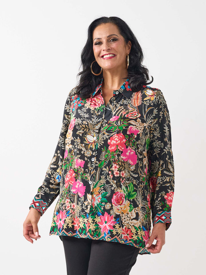 Collared Printed Shirt - Fantasia