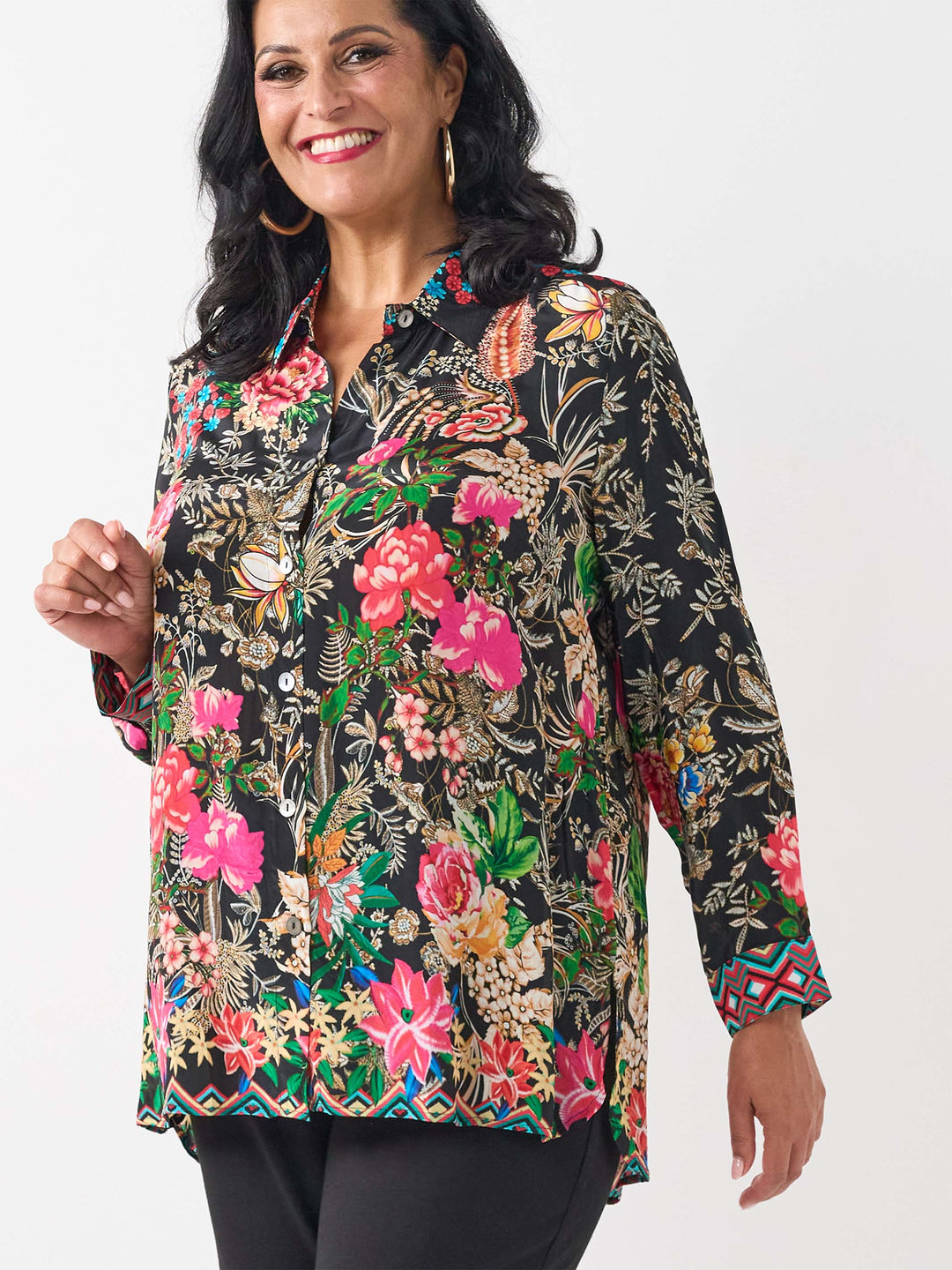 Collared Printed Shirt - Fantasia