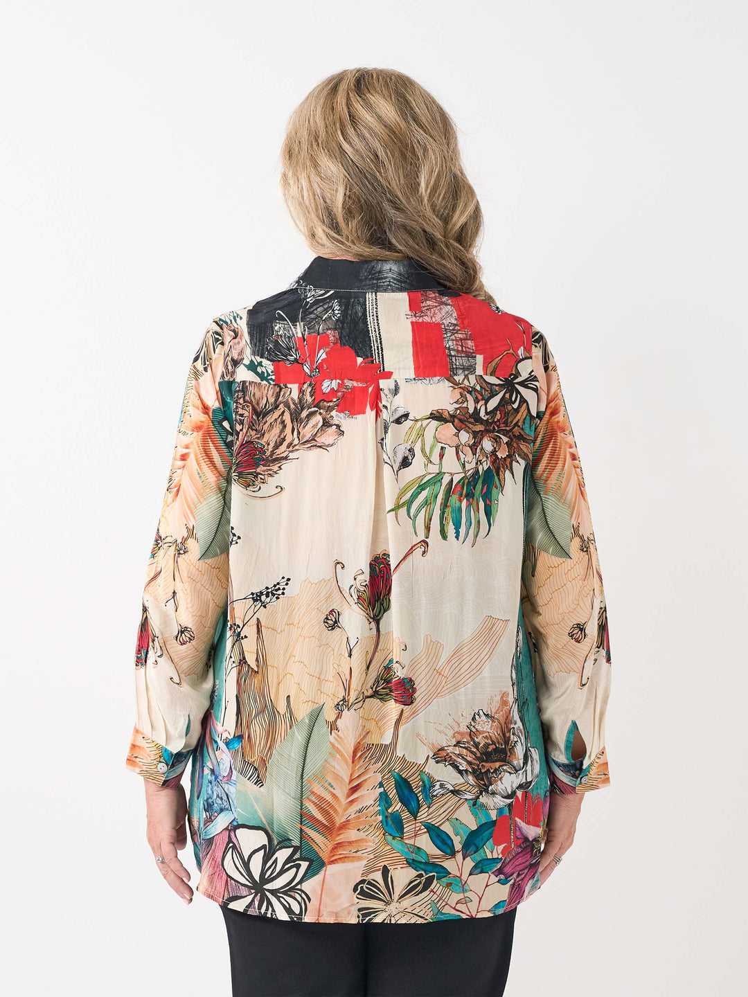 Collared Printed Shirt - Wild Botanic