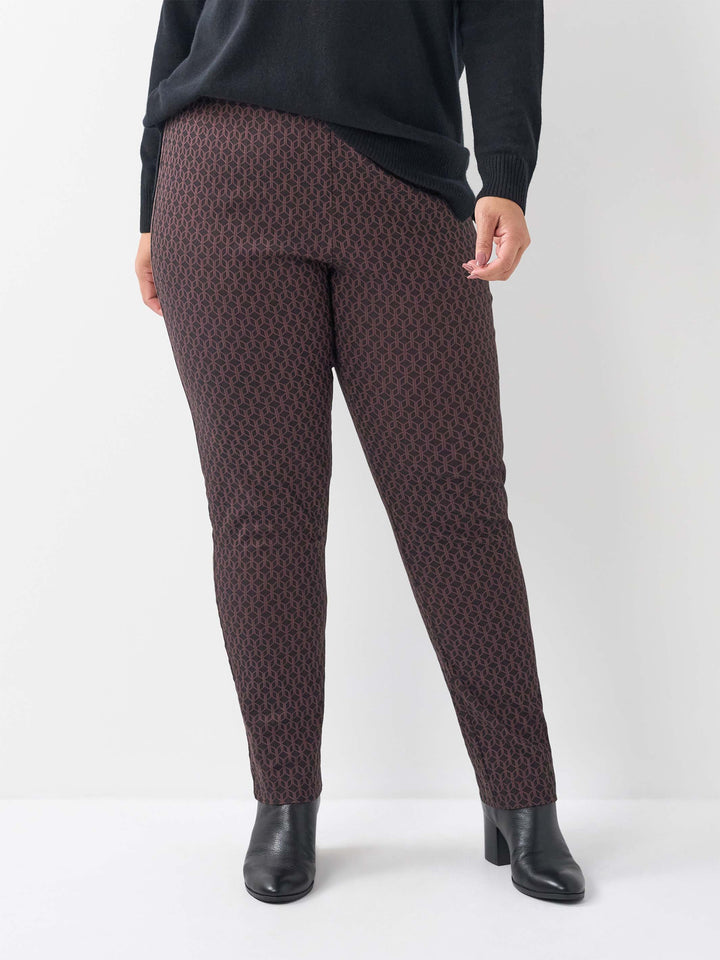 Printed Bengaline Pant - Muscat Cubes