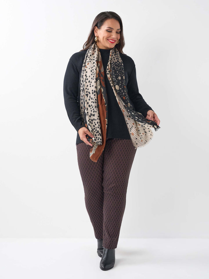 Printed Bengaline Pant - Muscat Cubes