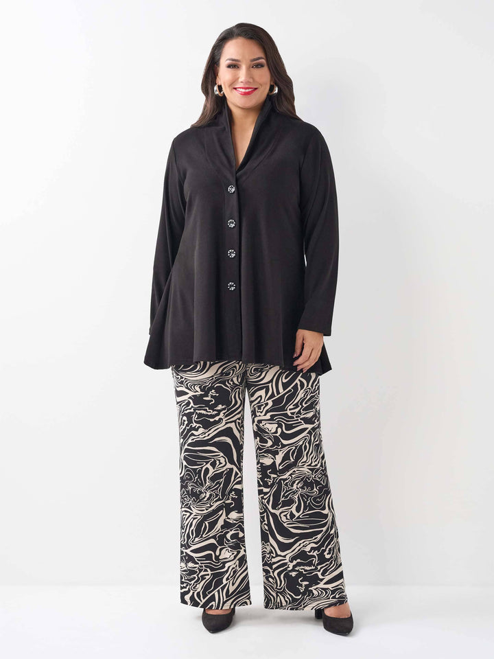 Printed Jersey Palazzo Pant - Code Name
