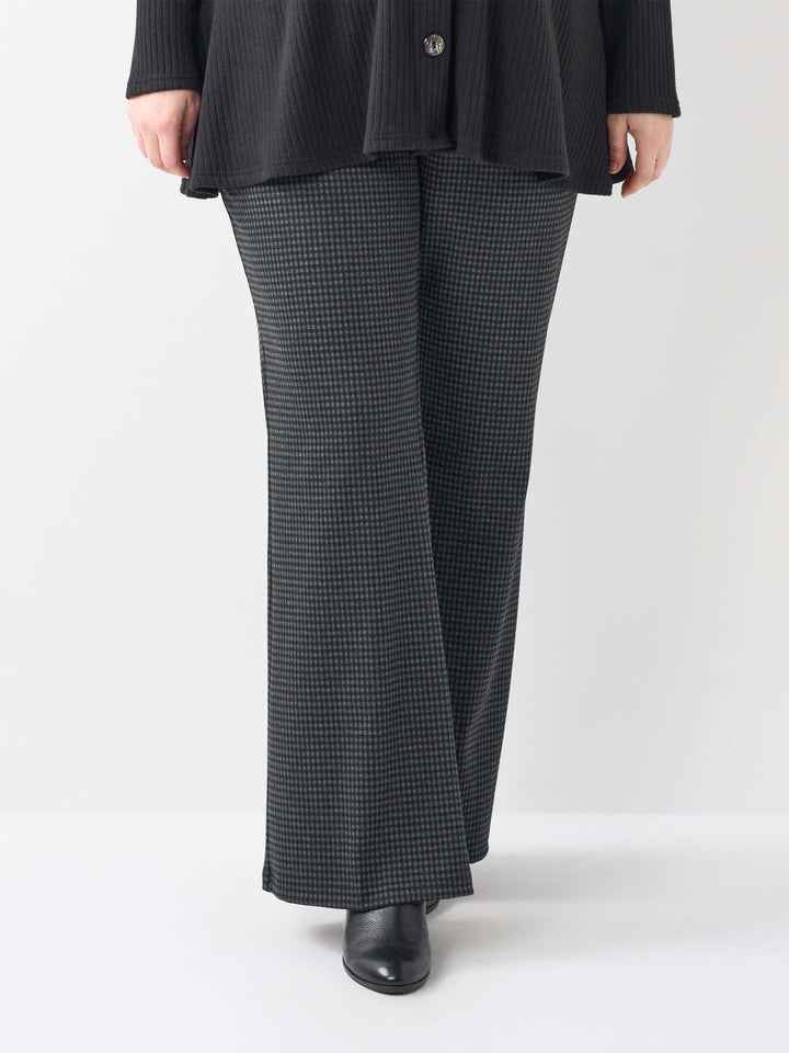 Bootleg Check Pant - Grey/Black