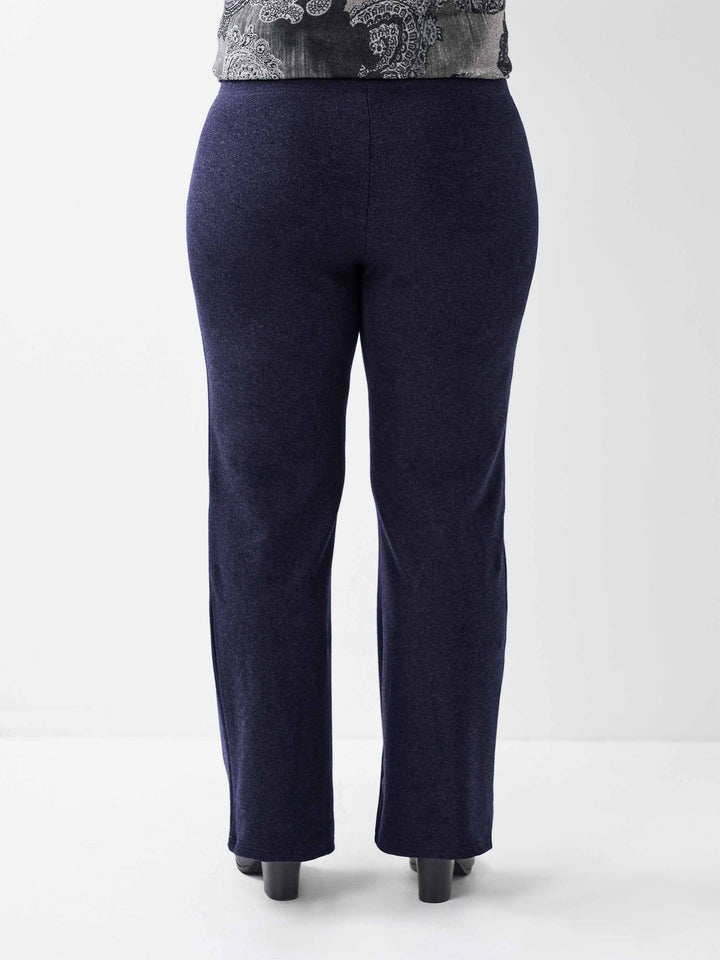 Warm Rib Knit Pant - Navy
