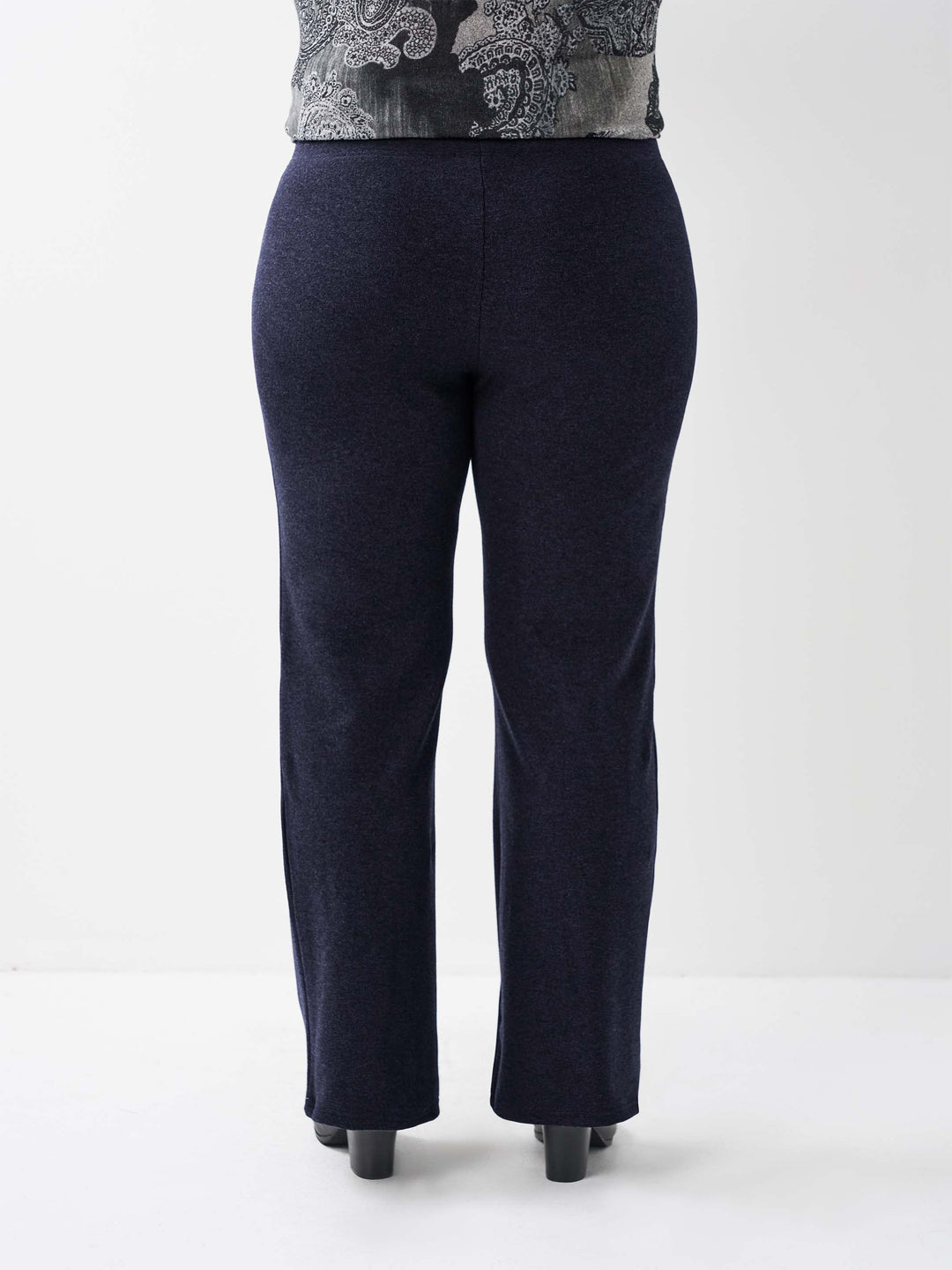 Warm Rib Knit Pant - Navy