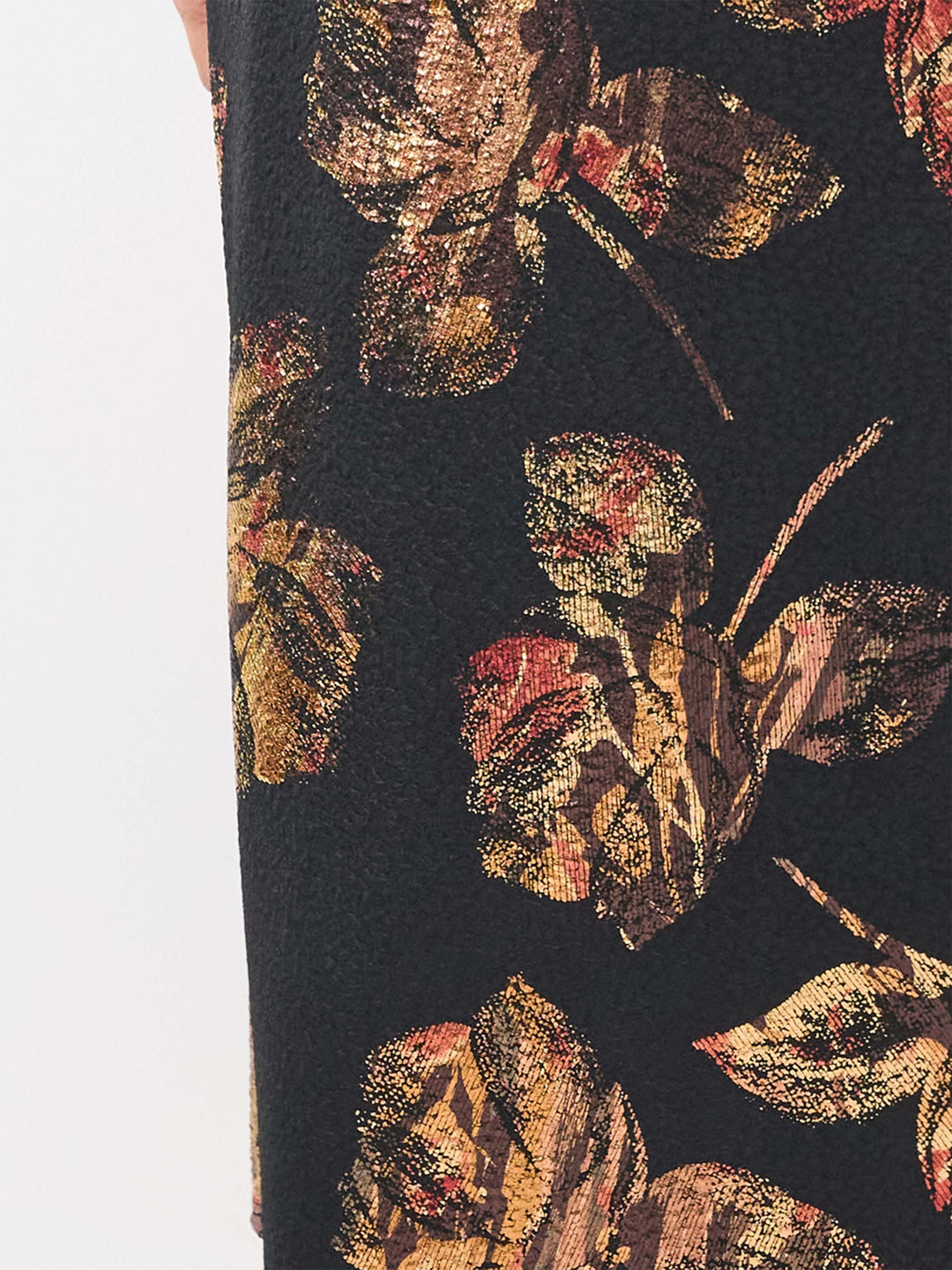 Ankle Length Evening Skirt - Metallica