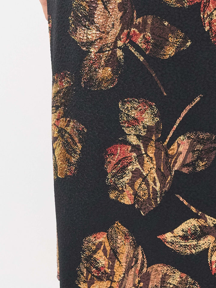 Ankle Length Evening Skirt - Metallica