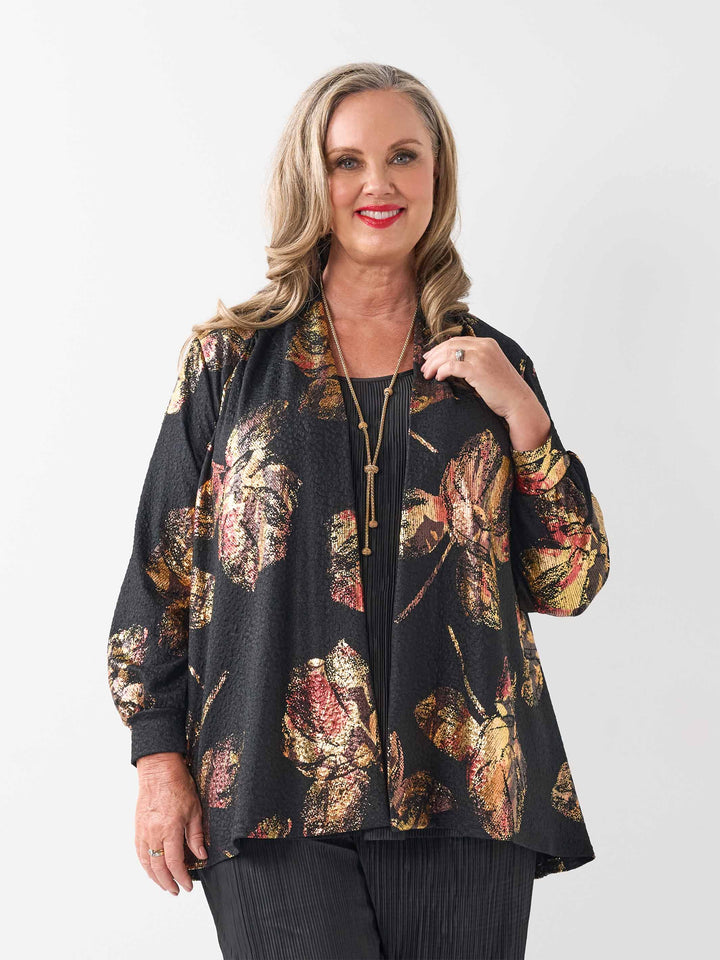 Open Front Evening Jacket - Metallica