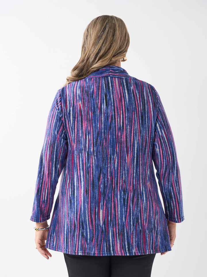 High Neck Cardigan - Violeta