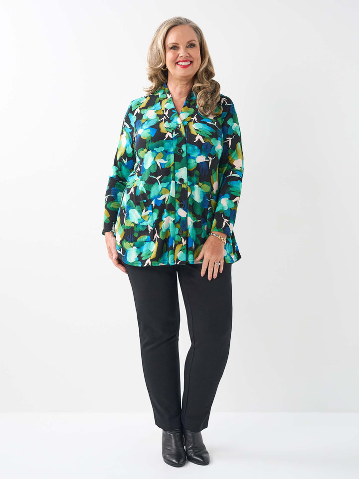 V-Neck Button Through Cardigan - Jewel Life