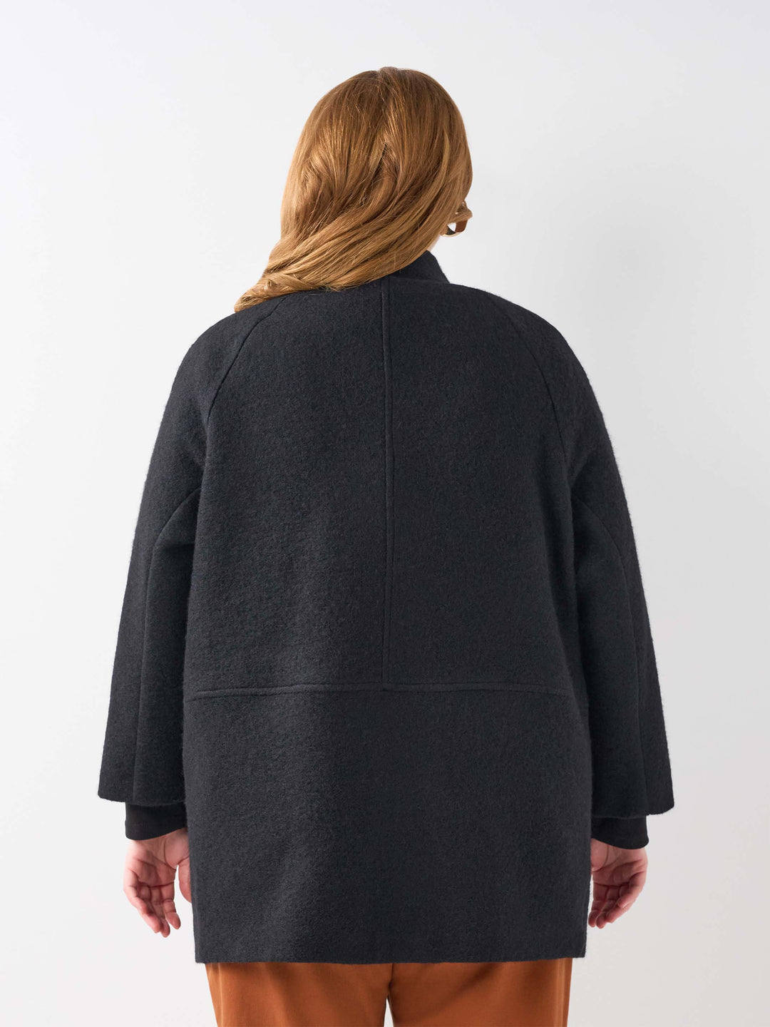 Wool Furpile Coat - Black