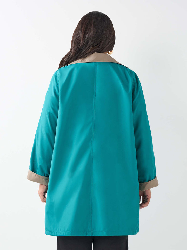 Reversible Jacket - Biscuit/Jade