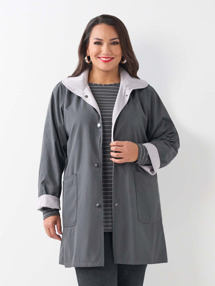 Reversible Jacket - Charcoal/Putty