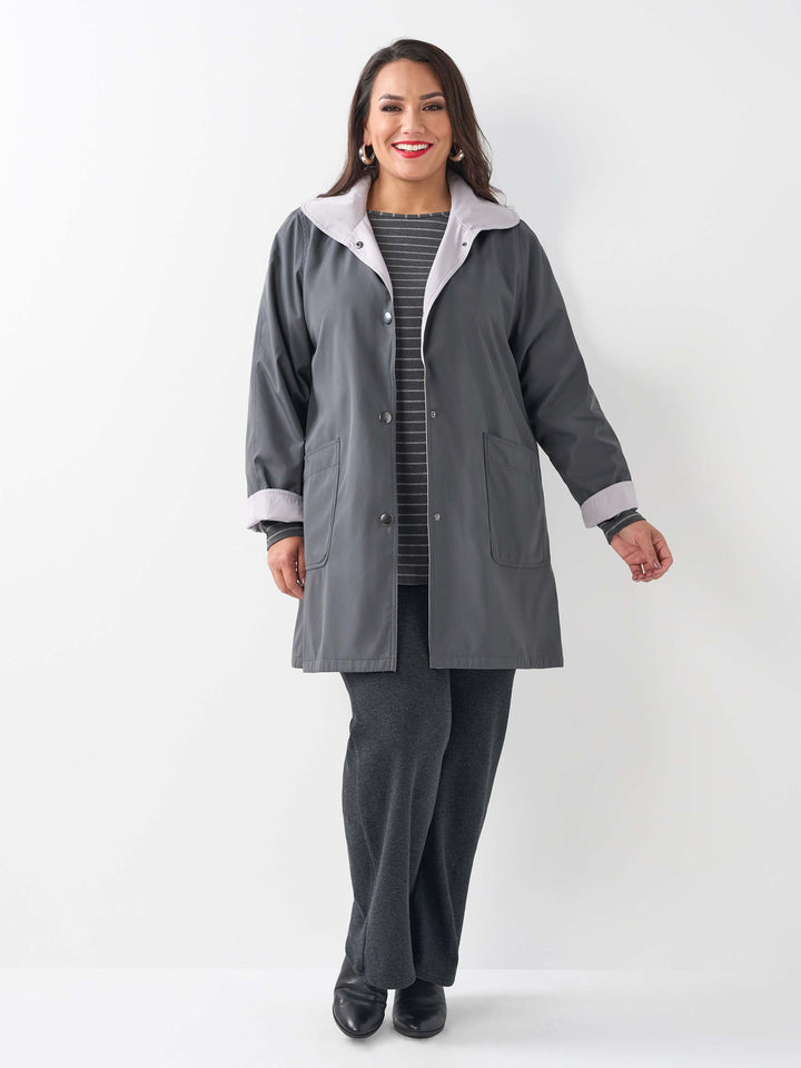 Reversible Jacket - Charcoal/Putty