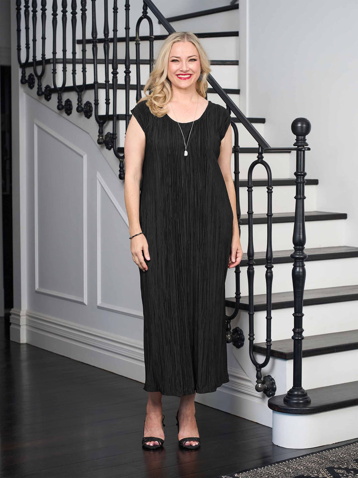 Pleated Evening Dress