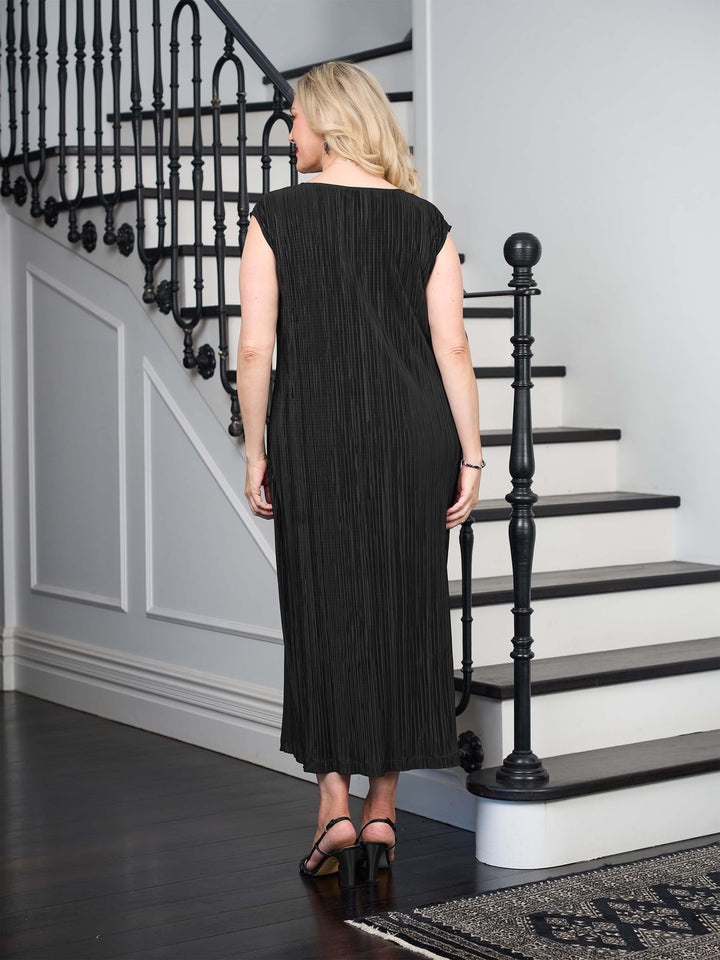 Pleated Evening Dress