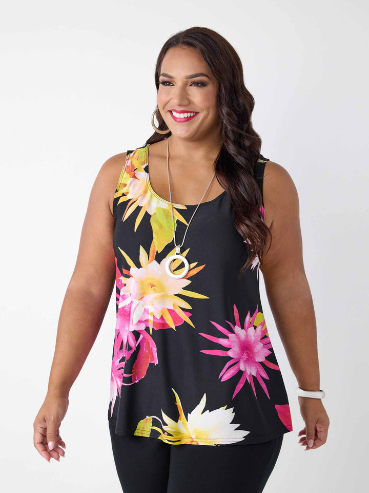 Printed Jersey Cami - Radiant Blooms