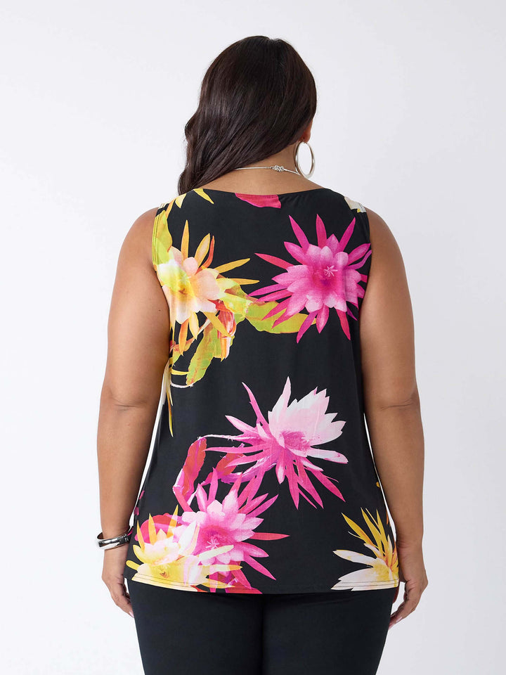 Printed Jersey Cami - Radiant Blooms