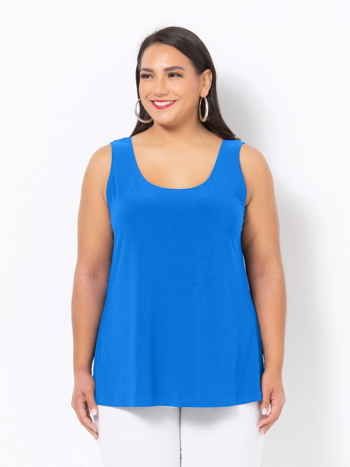 Fashion Plain Jersey Cami - Turquoise