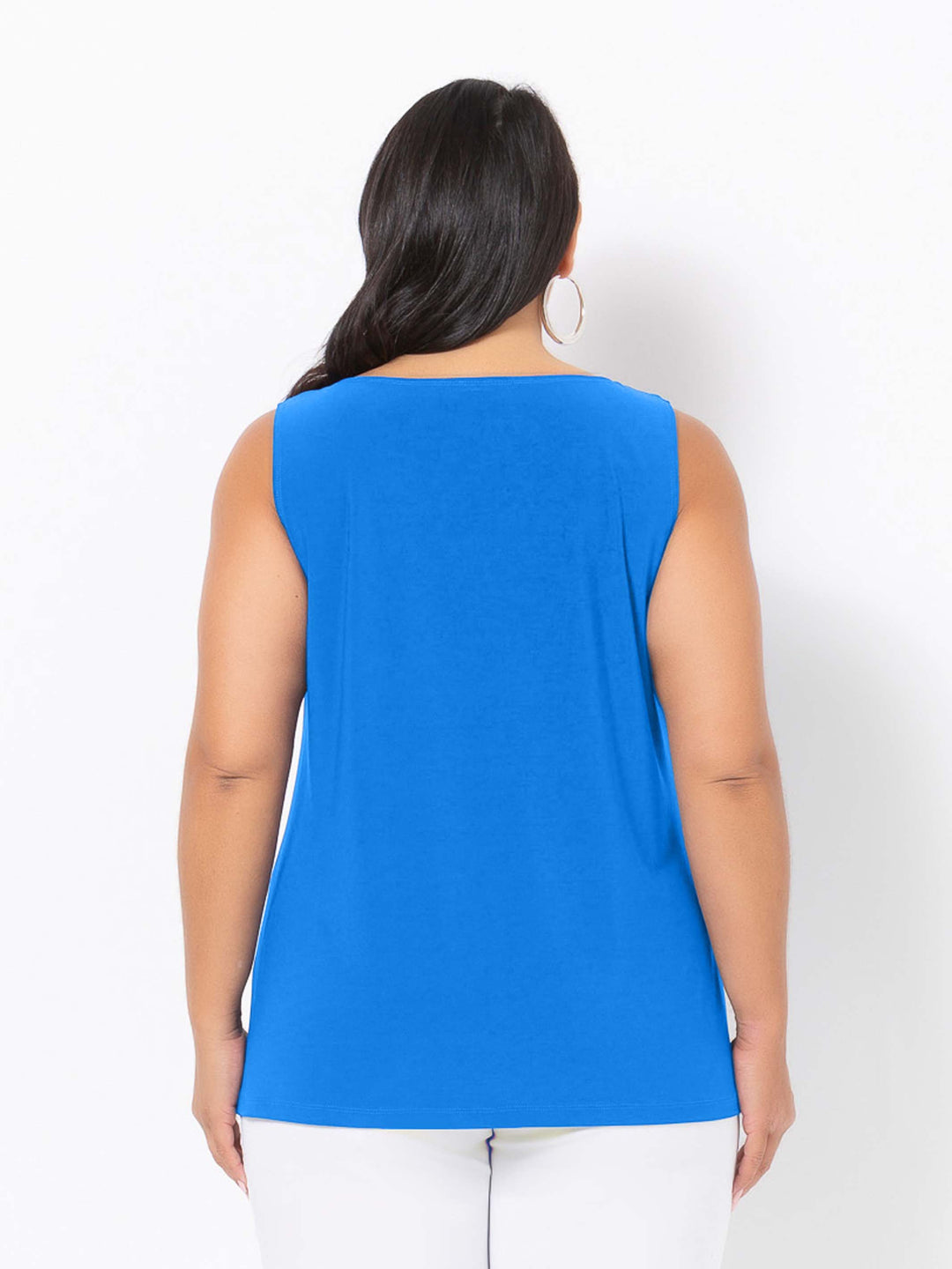 Fashion Plain Jersey Cami - Turquoise
