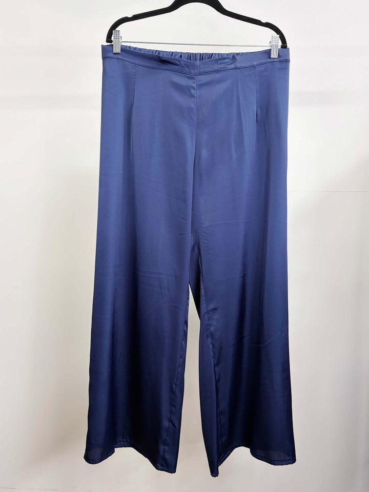 Wide Leg Pant - Navy