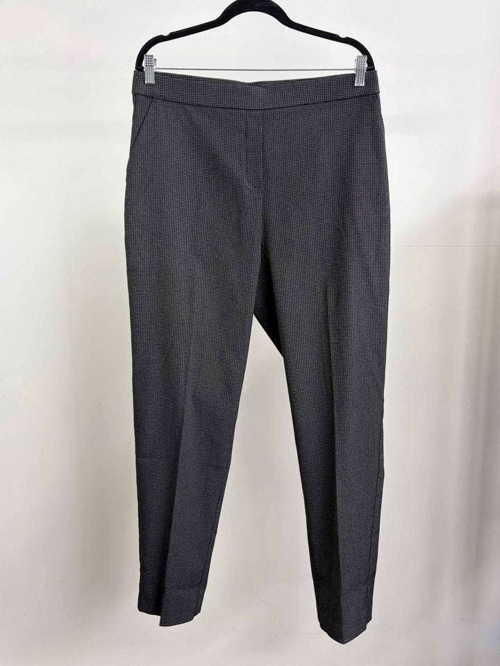 Slim Leg Check Pant - Black